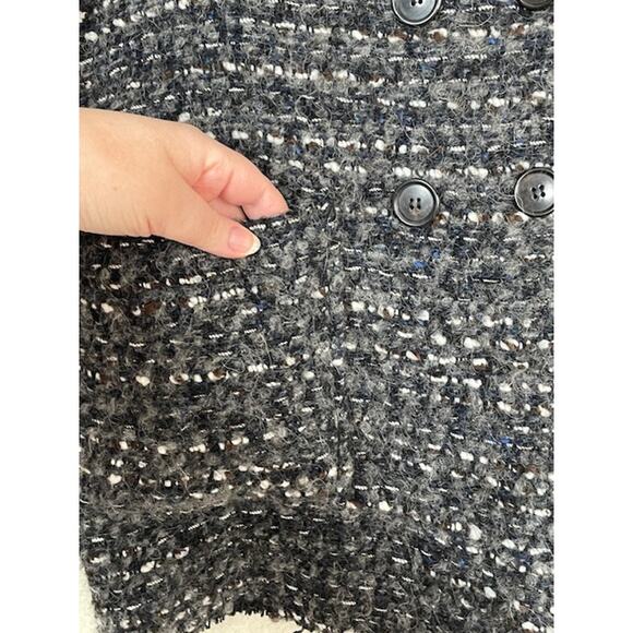 Étoile Isabel Marant pointed lapel Boucle oversize Wool blend Alpaca coat Gray - Picture 6 of 9